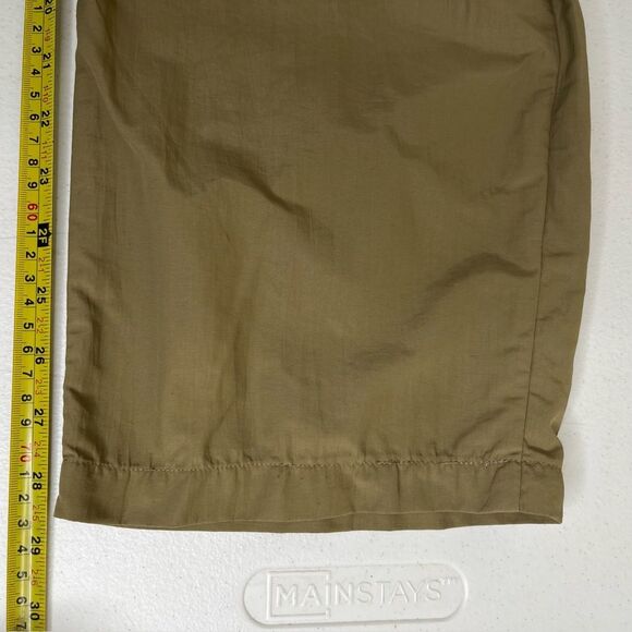 LL Bean Khaki Tan Hiking Pants Cargo Utility Side Elastic Women Size Large Reg - Picture 12 of 14